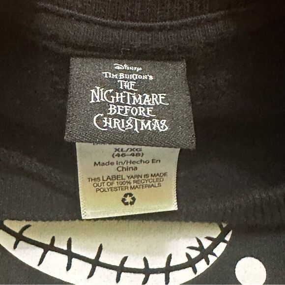 Disney The Nightmare Before Christmas Jack skeleton Sweatshirt XL - Picture 6 of 9
